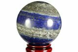 Polished Lapis Lazuli Sphere - Pakistan #149384-1